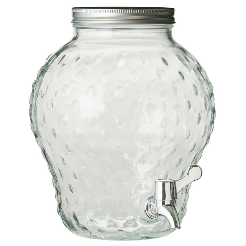Dispensador de bebidas con forma de fresa