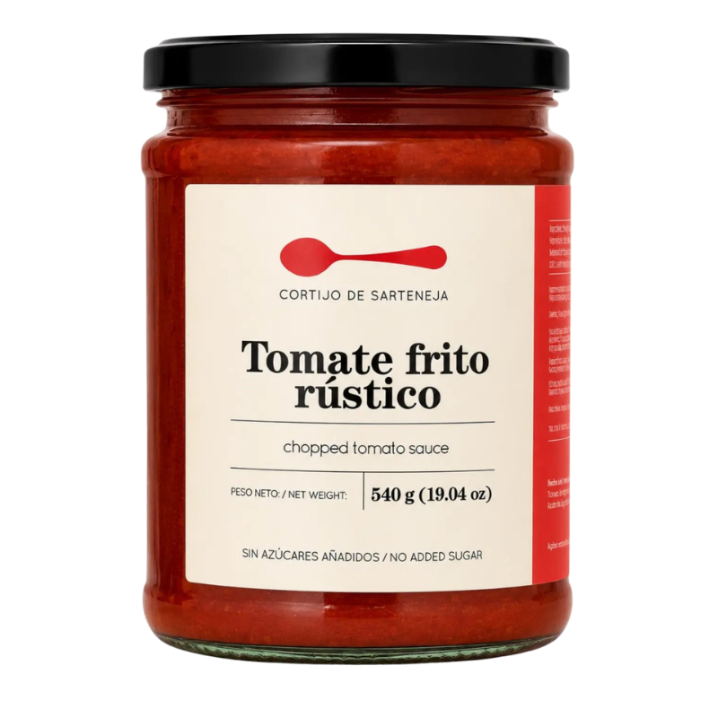 Salsa de tomate frito rústico Sarteneja