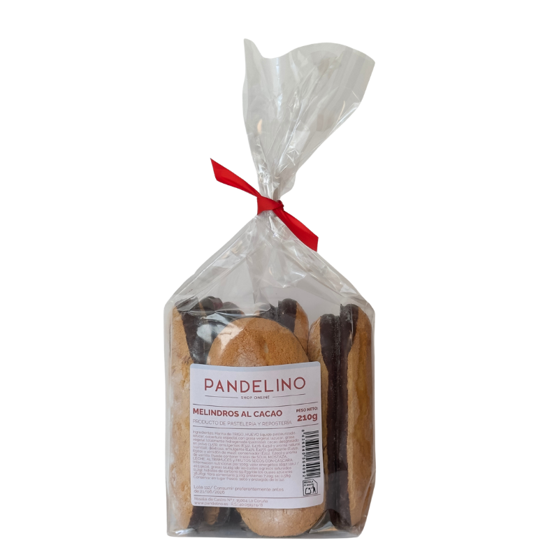 Melindros cubiertos de Cacao Pandelino