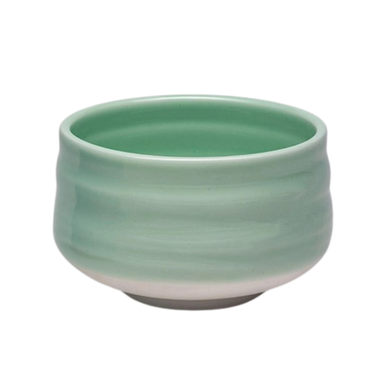 Cuenco verde para té Matcha