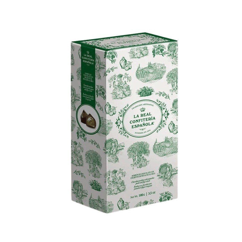 Bombón de higo relleno de Pistacho La Real Olivar