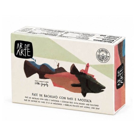 Paté gourmet de bacalao con miel y mostaza Ar de Arte