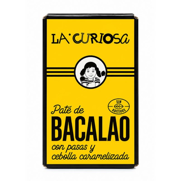 Paté de bacalao con pasas y cebolla caramelizada La Curiosa