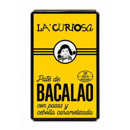 Paté de bacalao con pasas y cebolla caramelizada La Curiosa