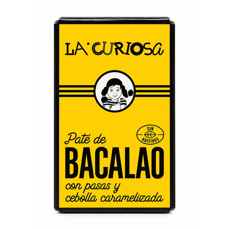 Paté de bacalao con pasas y cebolla caramelizada La Curiosa