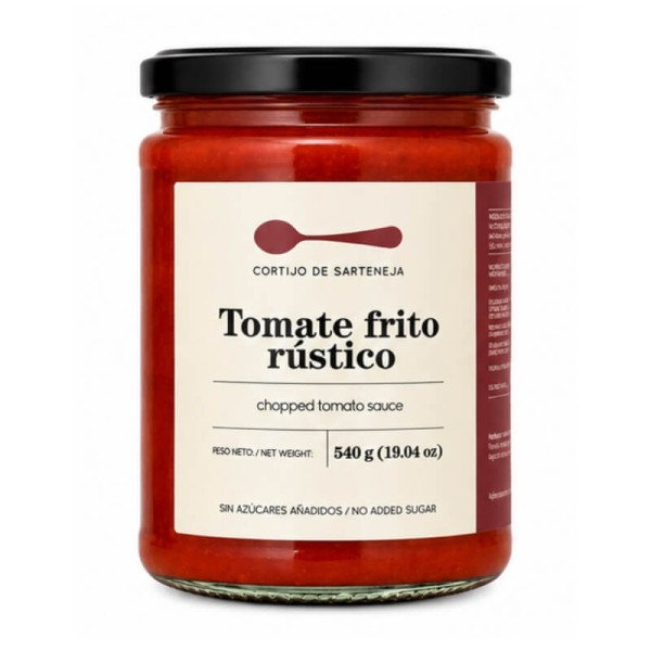 Salsa de tomate frito rústico Sarteneja