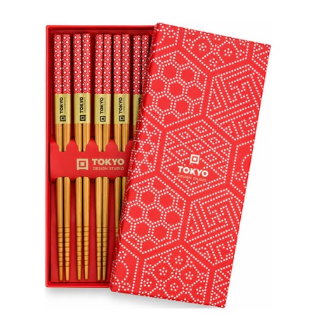 Palillos chinos Red multi pattern