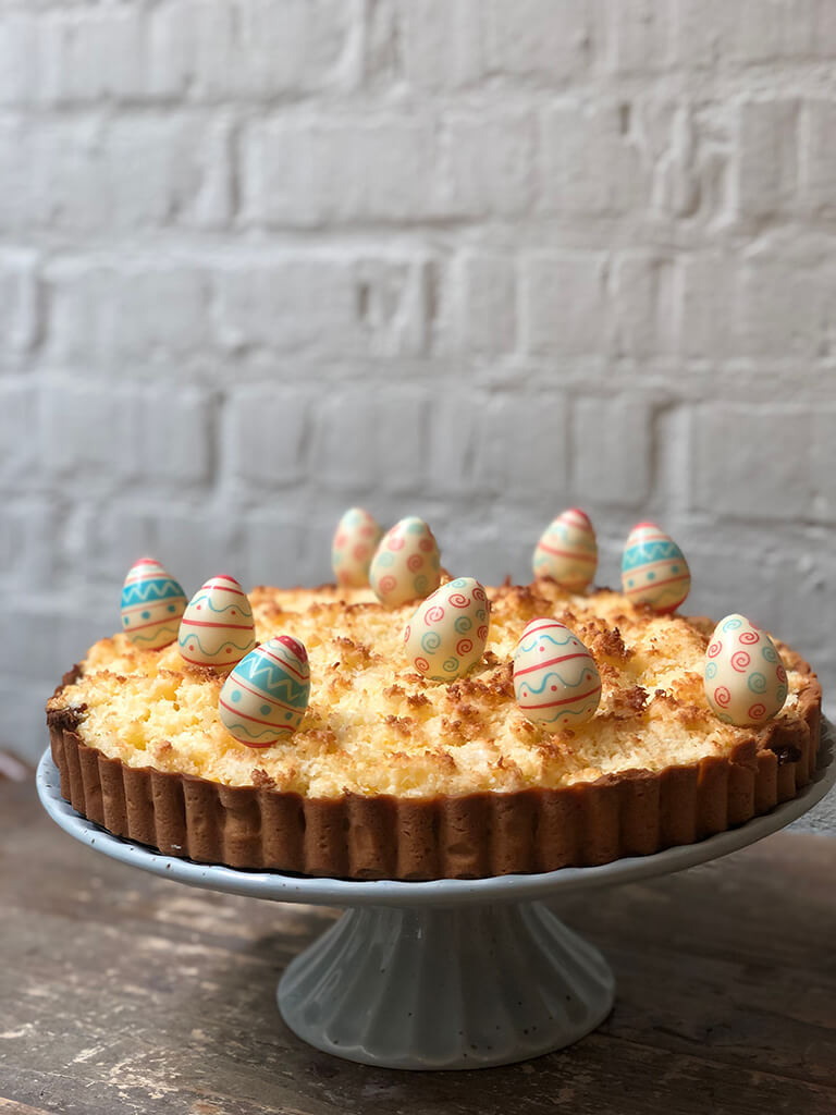 Pie de coco y dulce de leche